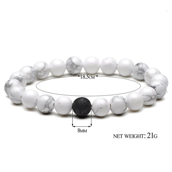 

factory4p1xchakra natural lava rock beads women bracelets men healing energy stone meditation mala bracelet fashion essential oil d, Black