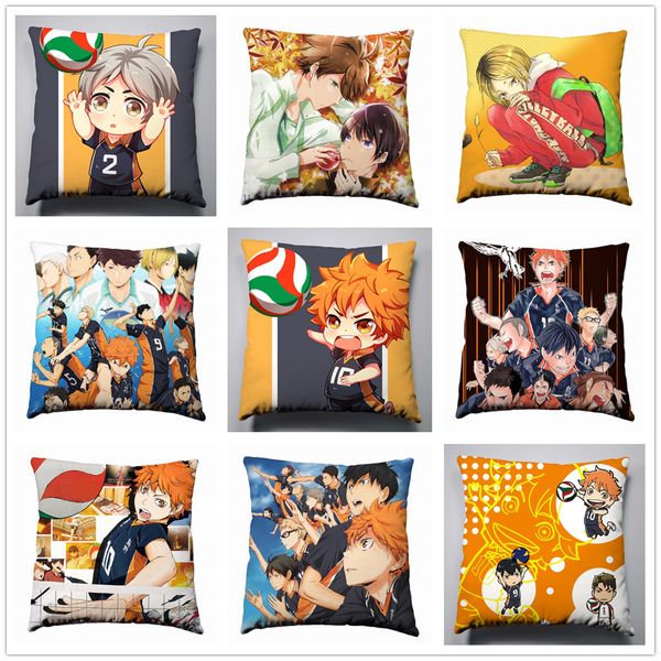 

anime haikyuu silk pillowcase pillow case cover cushion seat bedding 005