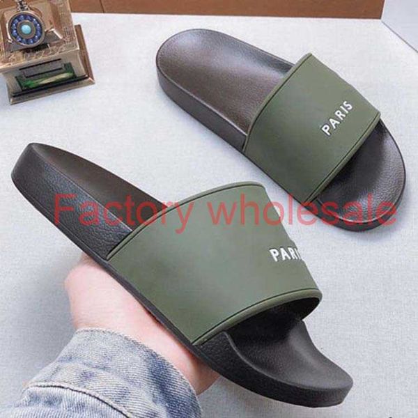 

2020 men women summer rubber sandals beach slide fashion scuffs slippers indoor shoes size eur 35-45 with box 30, Black