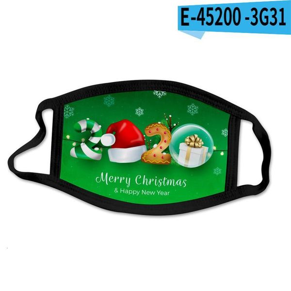 

new fashion us christmas stock face mask snowflake animal oil painting 3d dustproof and anti-smog printing masks
