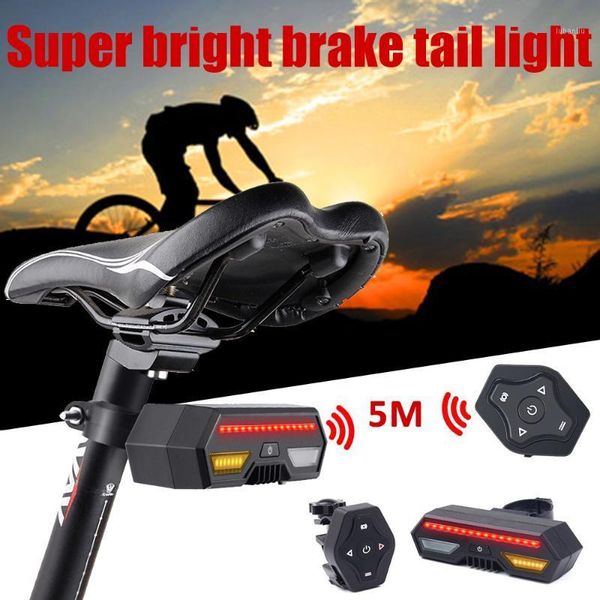 

bike lights wireless tail light smart usb rechargeable cycling accessories remote turn led bicycle rear laser signal 81