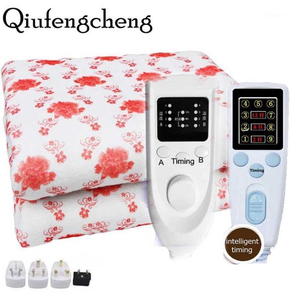 

220v blanket plush heated blanket temperature timing control electric electric mat body warmer heater for winter1