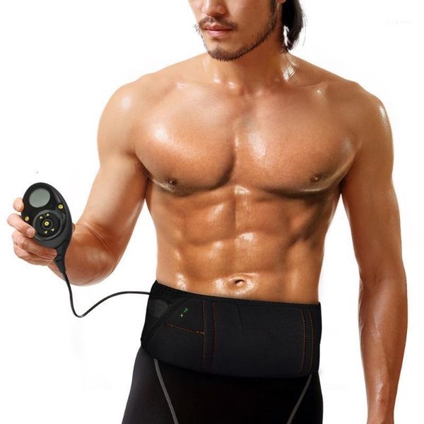 

ems electric abdominal muscle slimming belt lose weight fitness massage sway vibration belly muscle waist trainer stimulator1