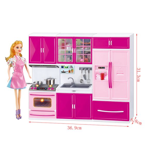 

toys kids new role set toy pretend play kitchen for children with dolls lj201009