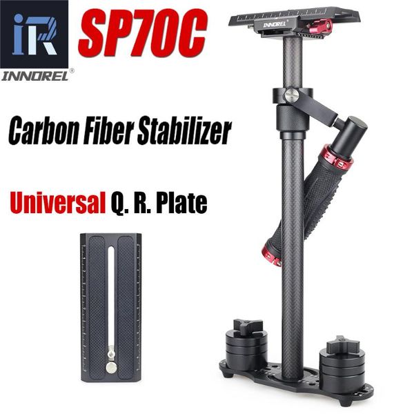 

tripod heads sp70c professional portable carbon fiber mini handheld camera stabilizer dslr camcorder video steadicam better than s60t