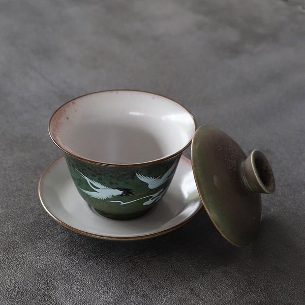 

luwu зеленый керамический гайван чашка креновик китайский чай наборы искал 150 мл луву зеленый дешевый посуда скидка wmtjam