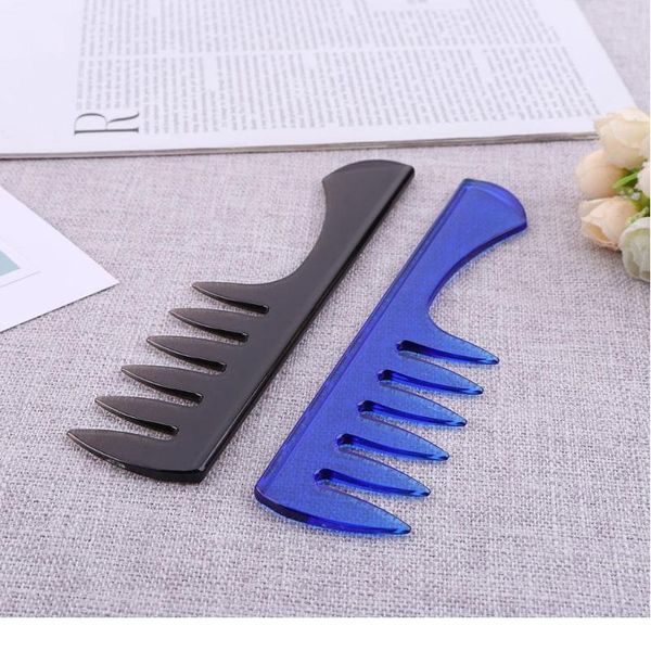 

1pc professional pvc big teeth comb salon salon hair styling tools hair massager comb brush curly hair f jlldsy, Silver