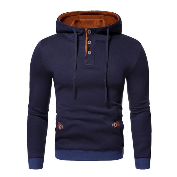 

new style sportswear men's long sleeve hooded sweater, Gray