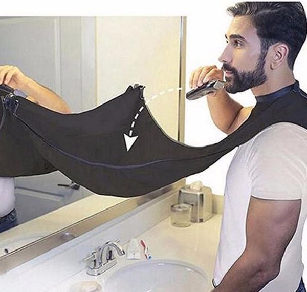 

man bathroom apron male beard apron razor holder hair shave beard catcher waterproof floral cloth household c bbyqdr bde_luck