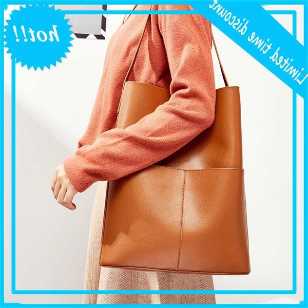 

female 2021 new style cowhide large shoulder fashion tote women's mother bag