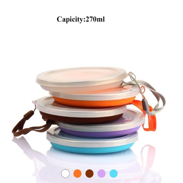 

270ml creative travel cup sile folding cup outdoor telescopic retractable collapsible coffee cups sport water cups bbyukd