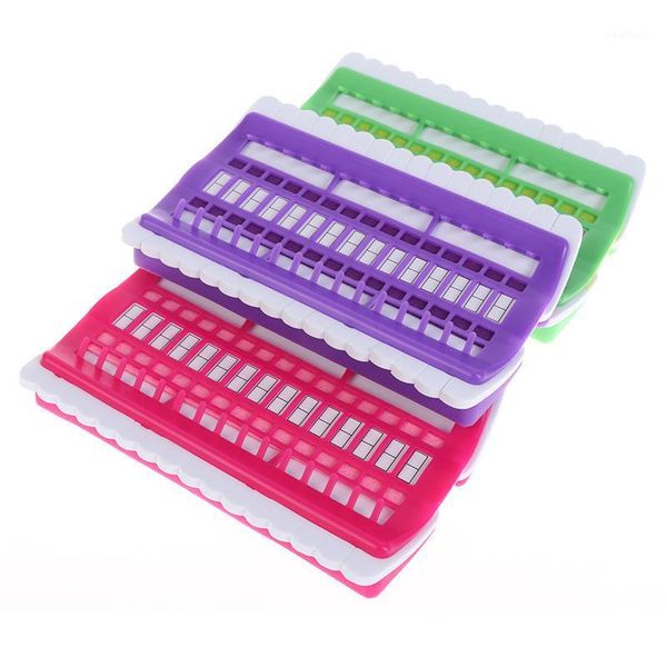 

sewing tools 30 positions cross stitch row line tool set sewing needles holder embroidery floss thread organizer diy1, Black