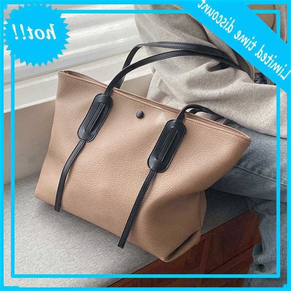 

great capacity pu leather shoulder rits 2021 new winter travels branded handbags women trending large bags