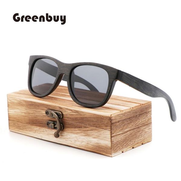 

sunglasses black 100% pure bamboo polarized brown women wood uv400 feminino, White;black