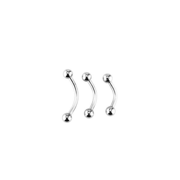 

modrsa 2pcs lot stainless steel eyebrow ring barbell tragus ear piercings nose ring lip eyebrow piercings ring body jewelry f bbyaim, Silver