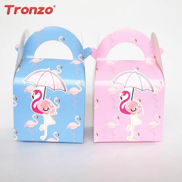 

gift wrap tronzo flamingo box birthday party decorations kids 6pcs pink blue candy packing for gifts decoration