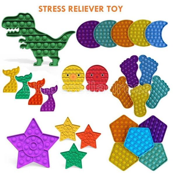 

kids push pop bubble simple dimple fidget toys funny antistress toys fidget sensory stress reliever toys