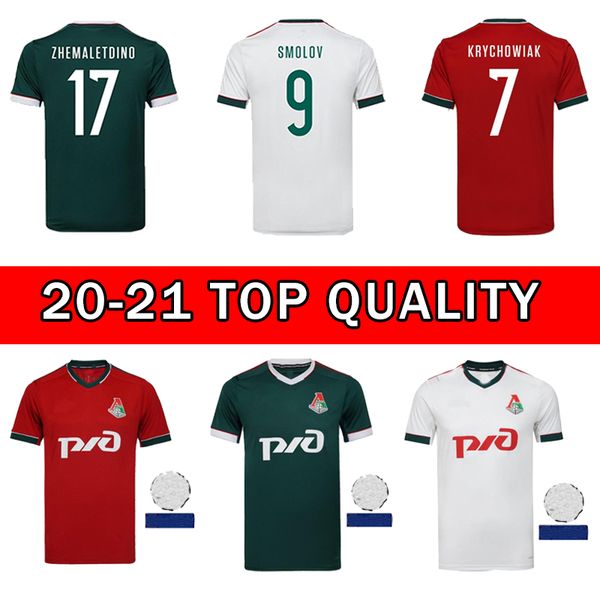 

2020 2021 lokomotiv moscow soccer jersey home 20 21 miranchuk zhemaletdinov smolov krychowiak barinov football shirts, Black;yellow