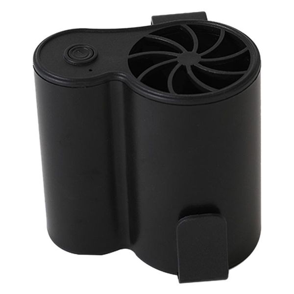 

mobile air conditioning cooler usb waist fan portable mini fan black for outdoor hanging waist with ice face towel