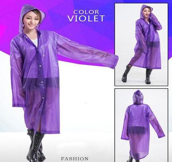 

fashion women men eva transparent raincoat portable outdoor travel rainwear waterproof camping hooded ponchos pl bbymlq xmh_home
