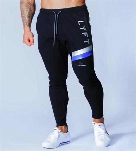 

japan & united kingdom zipper pocket sport running men joggers bodybuilding trackpants sweatpants gym training jogging pants, Black