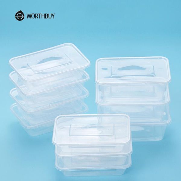 

достопримечательности 10 шт. набор японских одноразовых пищевых контейнеров bpa бесплатная пластиковая bento box микроволновая коробка для ш