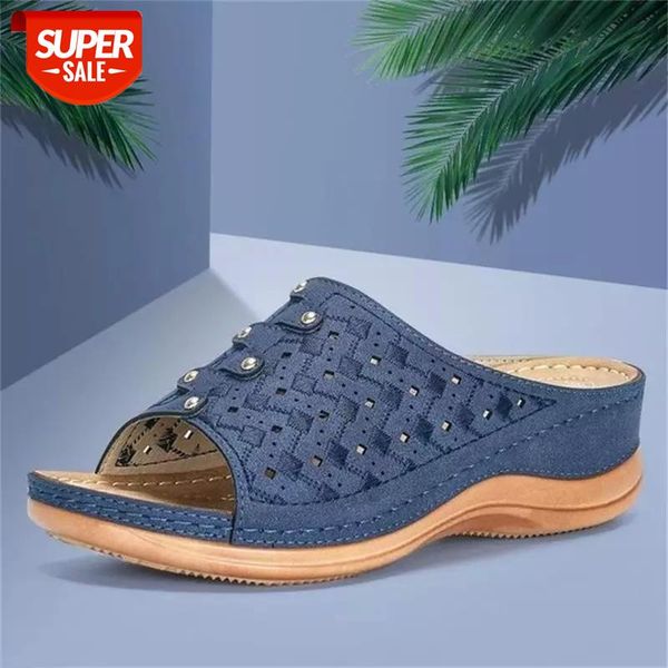 

women sandals summer women shoes casual wedge heel sandals slip-on open toe beach slippers platform ladies 3 colors #f277, Black