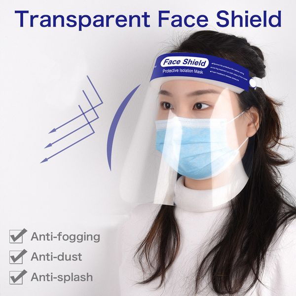 

shield mask dhl clear protective anti-fog face full face isolation transparent visor protection prevent splashing droplets safety
