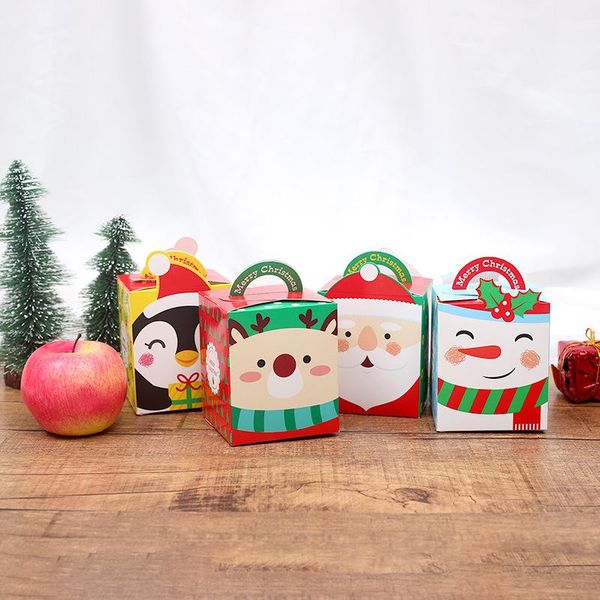 

lbsisi life 20 шт. 8.58.510см защитная бумажная коробка конфеты biscuit упаковка santa claus baby shower подарок украшения ящик новый год wm