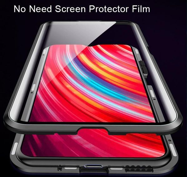 

360 double-sides tempered glass phone case for oppo a5 a9 2020 reno z 2 2z 3 pro case shockproof matel bum bbynnn bdepack2001