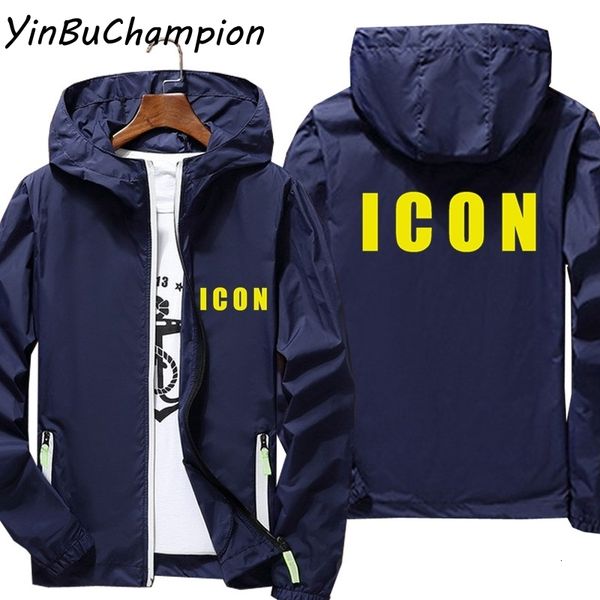 

icon plus size 6xl 7xl bomber jacket men reflective sunscreen skin windbreaker thin hooded coat outwear camping hiking fishing, Black;brown