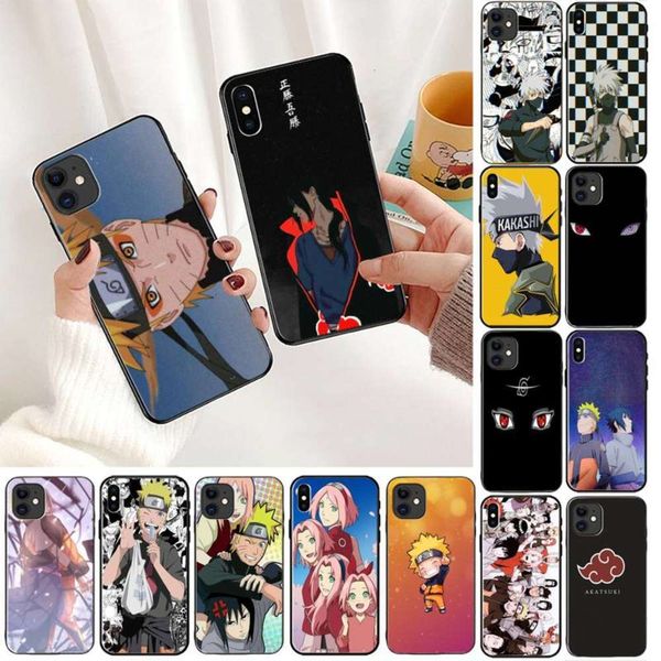 

3yndfcnb soft rubber case for vip tpu, black naruto case for vip 11, 8, 7, 6, 6s plus, x, xs, max, 5, 5s, se, 2020, xr, 11 procf1