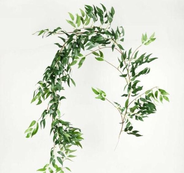 

искусственный фальшивый eucalyptus гирлянда длинные листные растения зелени fo bbykwy yh_pack