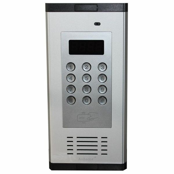 

video door phones arrival 2-wired audio phone security non-visual building intercom system for 2-apartments,password/id card unlocking