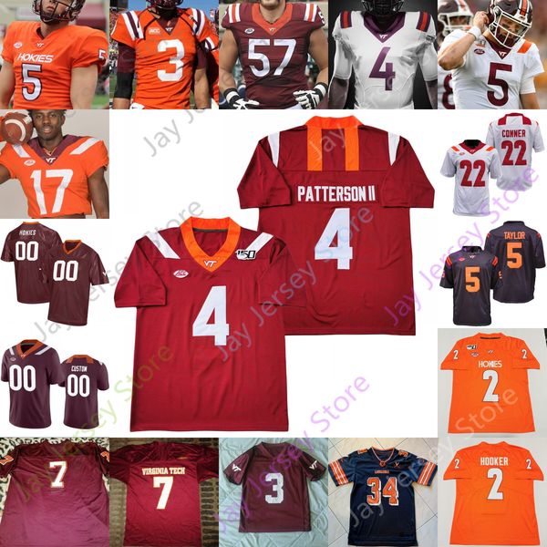 

virginia tech hokies football jersey ncaa college terrell edmunds tremaine edmunds kyle fuller taylor wilson hall smith holston mitchell, Black;red