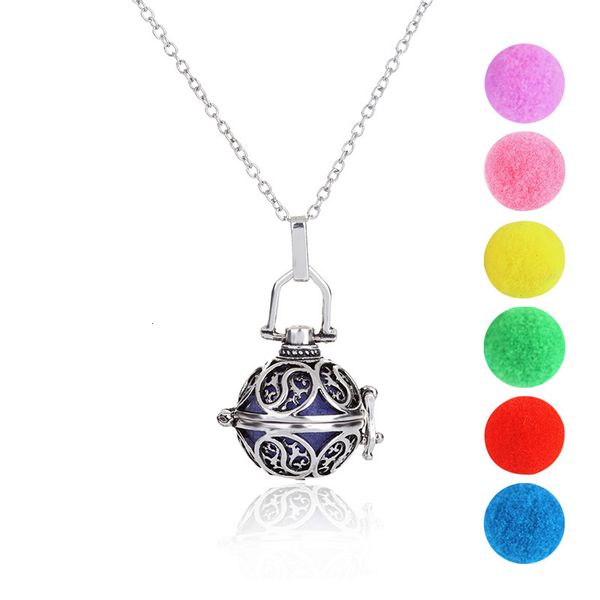 

oil openwork wholesale aromatherapy essential necklace diffuser pendant