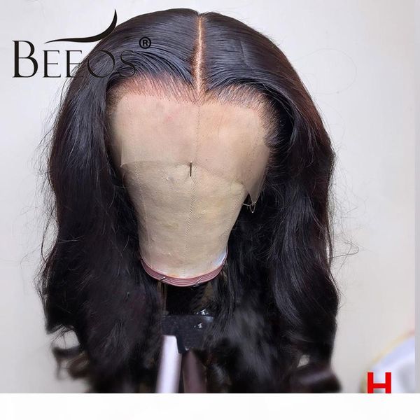

beeos 13*6 deep part lace front human hair wigs 180% for black women high ratio brazilian body wave 150% baby hair remy winter