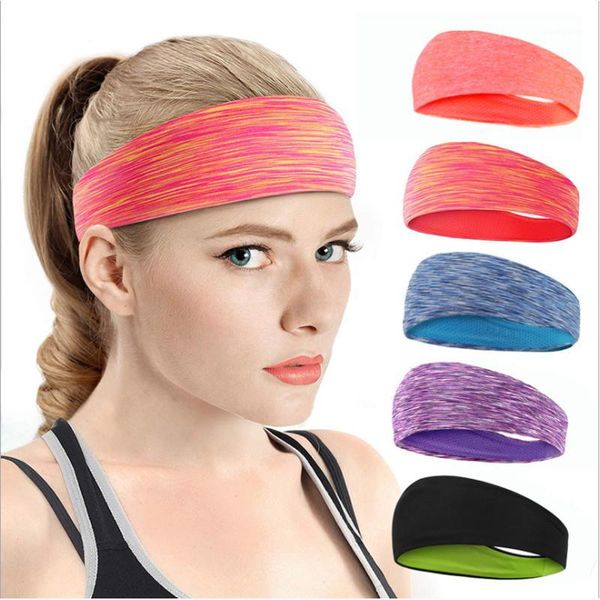 

sweatband elastic men women sports sweat-absorbent headband yoga basketball running stretch hair band fitness1, Yellow;black