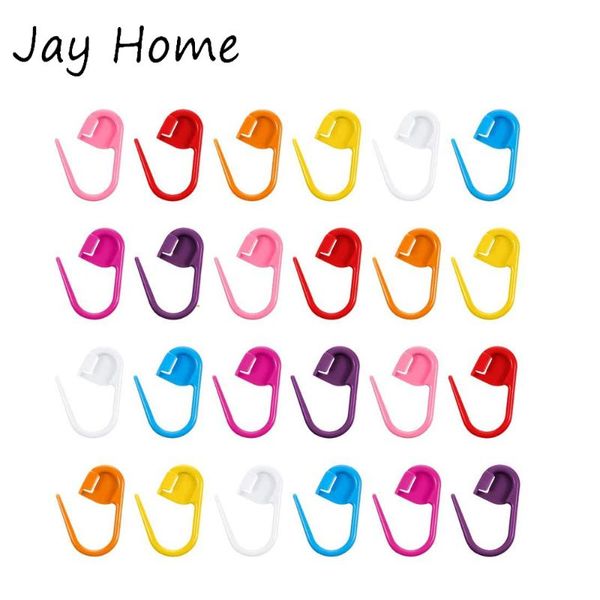 

sewing notions & tools 20/100pcs knitting stitch marker locking markers needle clip counter diy safety pins for, Black