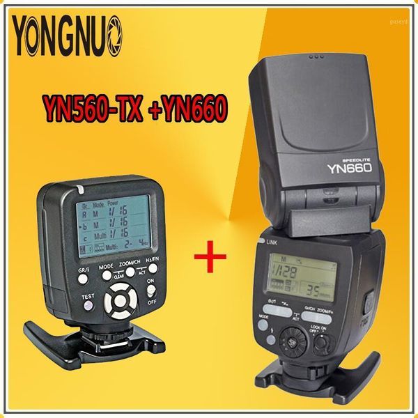 

flashes yongnuo yn660 flash radio master slave for pentax + yn560tx lcd wireless controller transmitter1