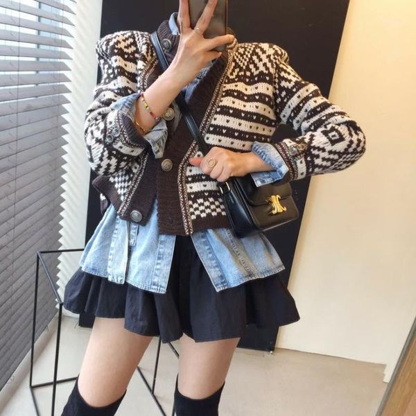 

new oversize women sweaters autumn vintage cardigans loose winter sweater women knitted plus size cardigan knit button1, White