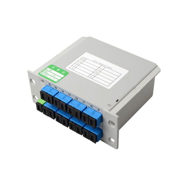 

fiber optic equipment 6pcs/lot optical plc splitter cassette box type 1 : 16 1x opitc sc fc upc apc connector