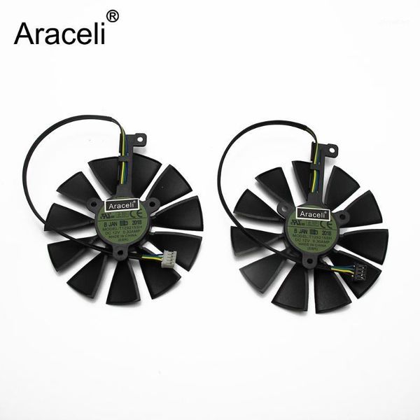 

87mm t129215sh fdc10u12s9-c 4pin rtx 2060 2070 2080 ti gpu card cooler fans for asus geforce rtx2080 rtx2080ti gaming card fan1