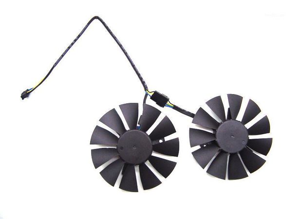 

t128010sh 75mm dc 12v 0.25a cooler fan for asus strix gtx1060 1050 gtx960 gtx950 gtx750ti r9 370 graphic card1