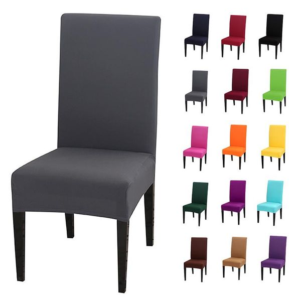 

chair covers 19 solid colours universal size slipcovers stretch cover banquet el party decoration