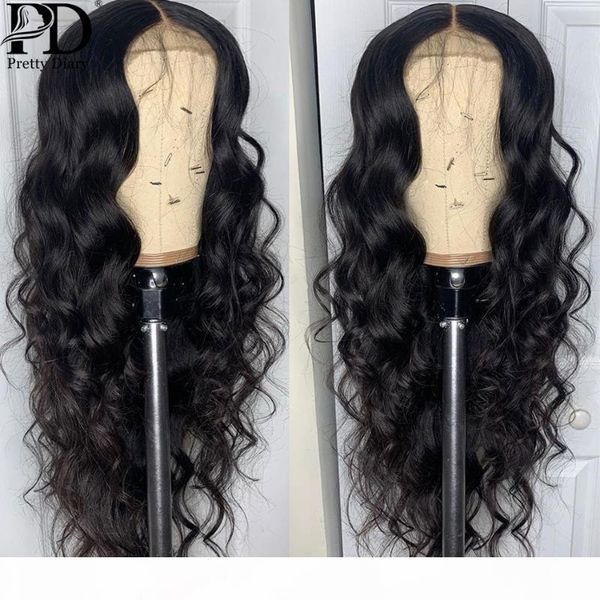 

13x4 body wave lace front wig natural hairline body wave human hair wigs brazilian pre-plucked 360 lace frontal human hair wigs, Black;brown