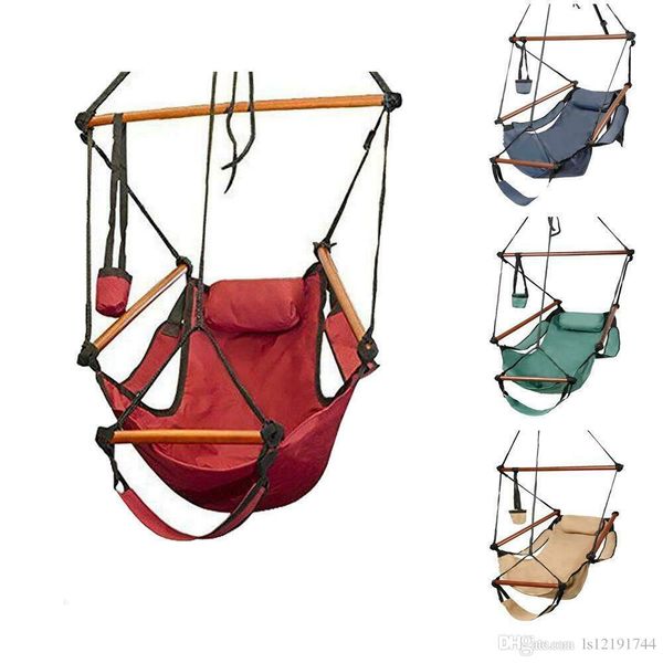 

hammock hanging chair air deluxe outdoor chair solid wood 250lb 4 color july 4th