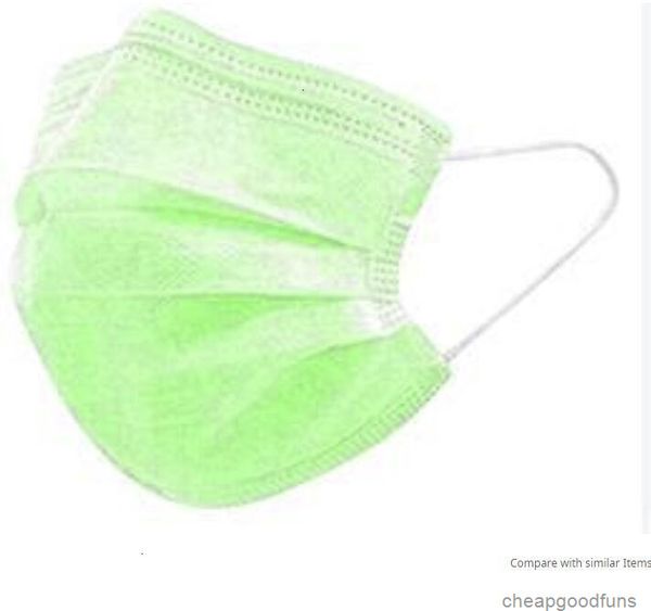 

ut4tldisposable face black pink white elastic ear loop 3-layer with earloops for salon home use comfortable masks 6