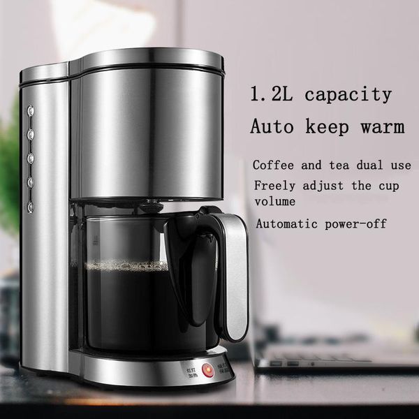 

coffee machine 220v home automatic american coffee machine 1250w drip type pot with filter to make and lp