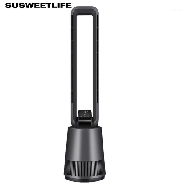 

tower fan household vertical silent negative ion remote control electric fan power saving timing shaking head leafless1
